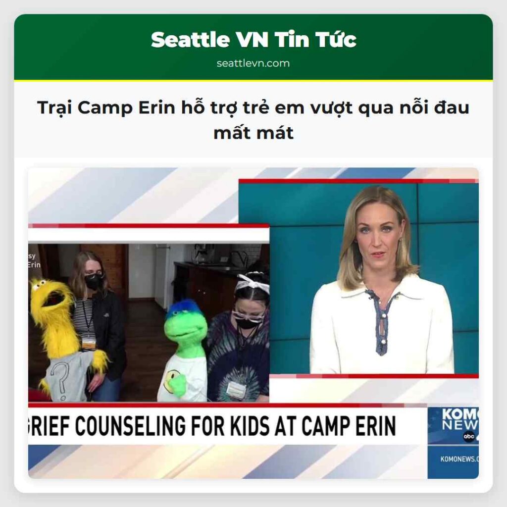 Trại Camp Erin hỗ trợ trẻ em vượt qua nỗi đau mất mát