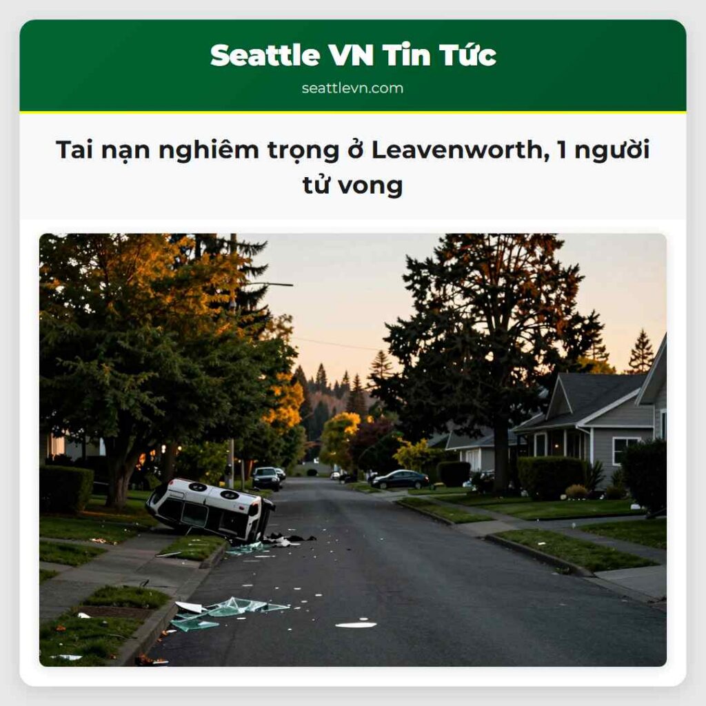 Tai nạn nghiêm trọng ở Leavenworth, 1 người tử