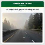 Va chạm I-405 gây ùn tắc sáng thứ Hai