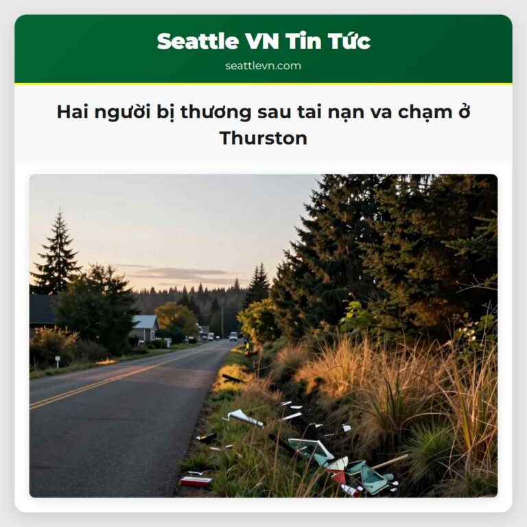 Hai người bị thương sau tai nạn va chạm ở Thurston