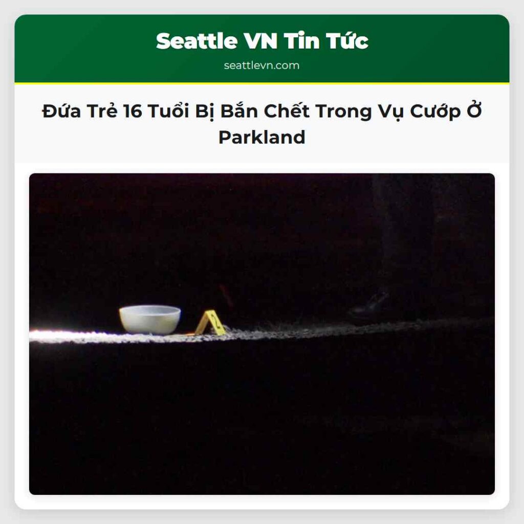 Đứa Trẻ 16 Tuổi Bị Bắn Chết Trong Vụ Cướp Ở