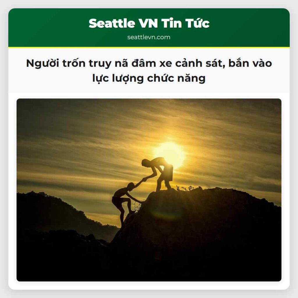 Người trốn truy nã đâm xe cảnh sát, bắn vào lực