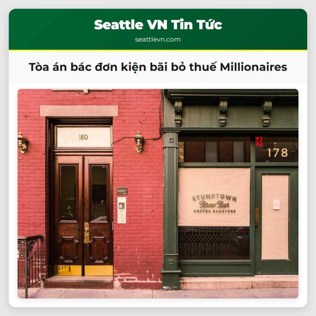 Tòa án bác đơn kiện bãi bỏ thuế Millionaires