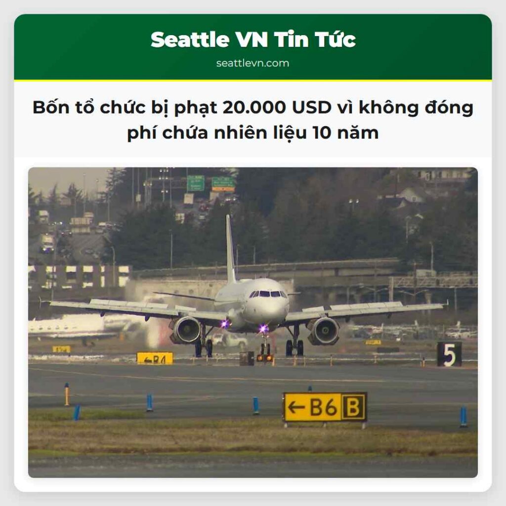 Bốn tổ chức bị phạt 20.000 USD vì không đóng phí