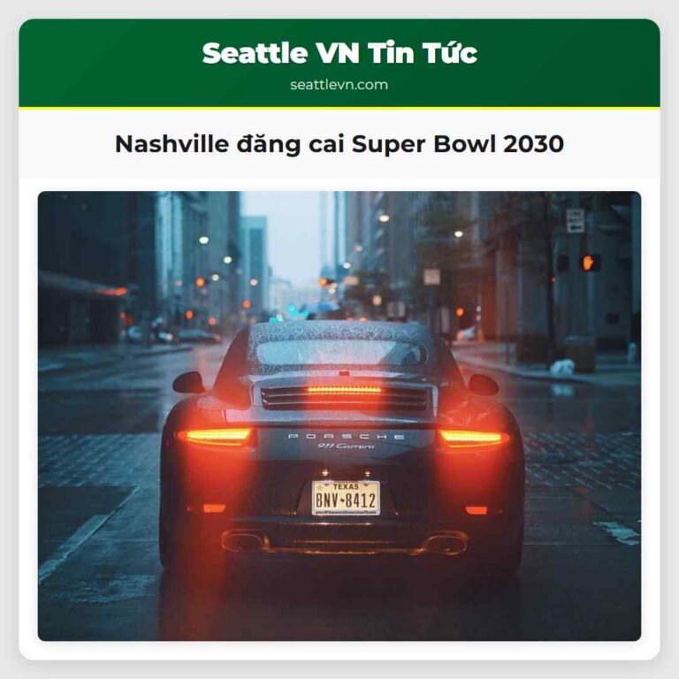 Nashville đăng cai Super Bowl 2030