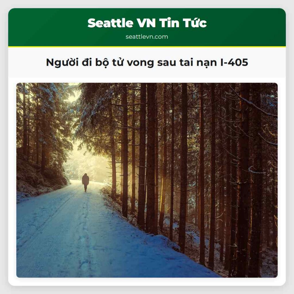 Người đi bộ tử vong sau tai nạn I-405