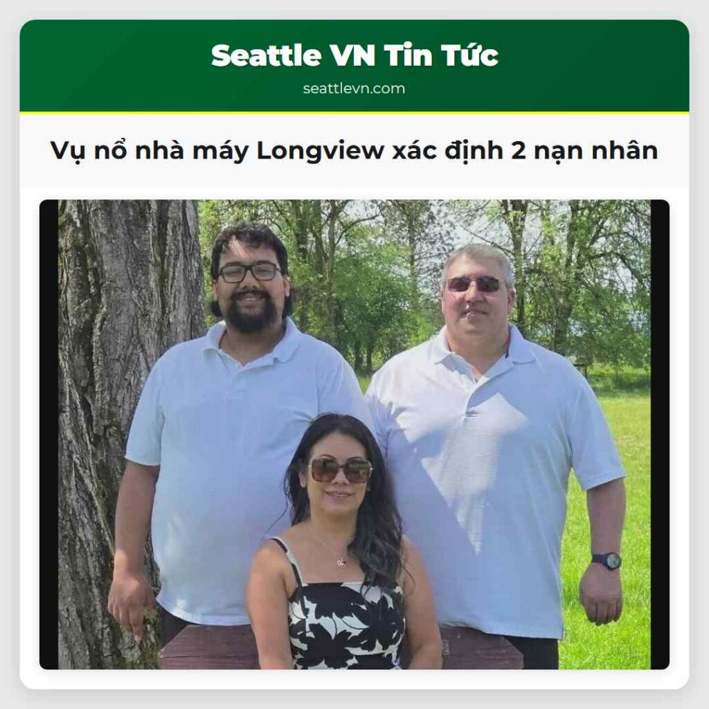 Vụ nổ nhà máy Longview xác định 2 nạn nhân