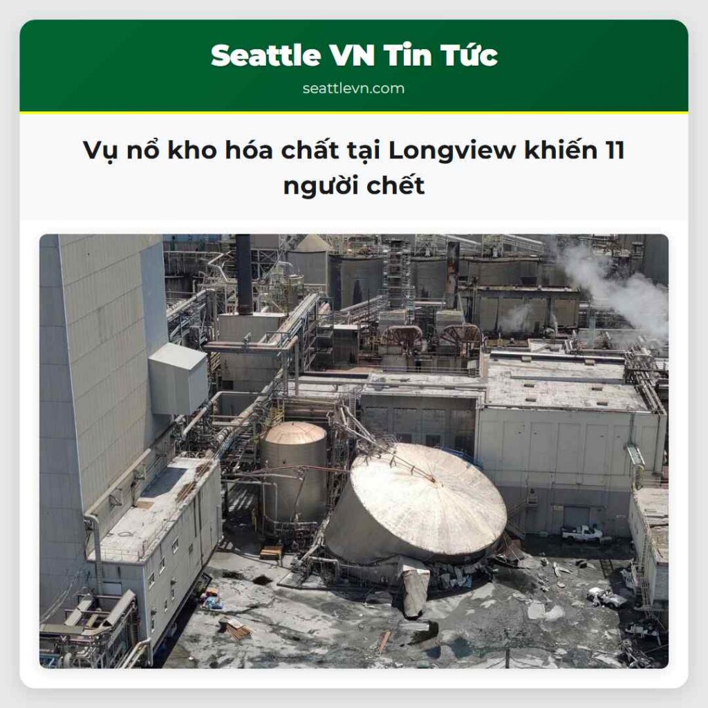 Vụ nổ kho hóa chất tại Longview khiến 11 người