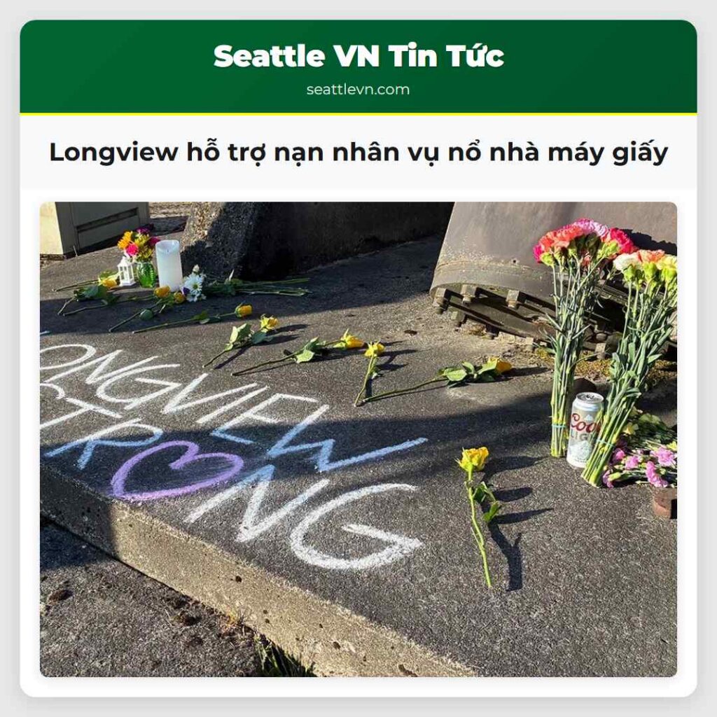 Longview hỗ trợ nạn nhân vụ nổ nhà máy giấy