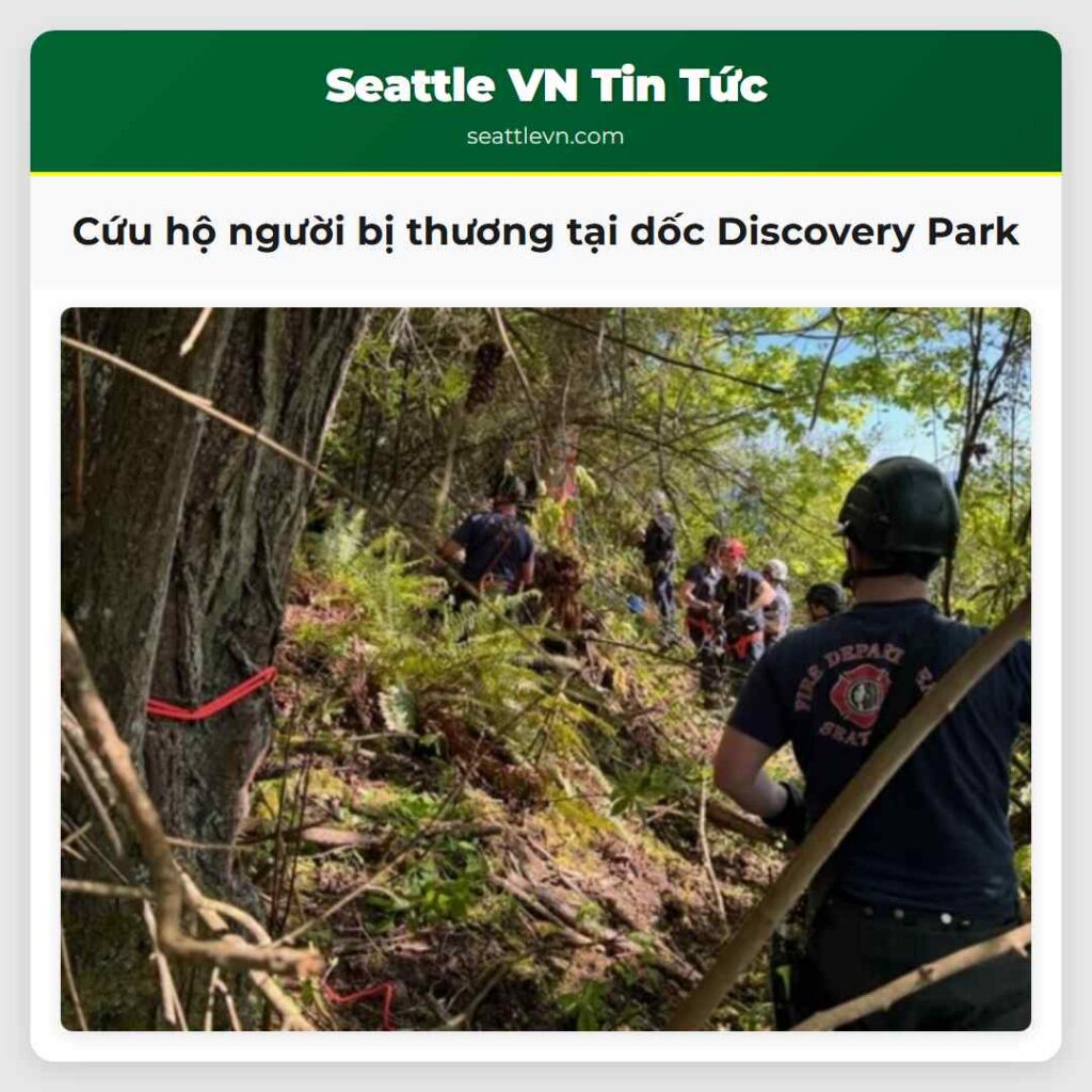Cứu hộ người bị thương tại dốc Discovery Park