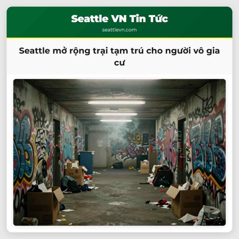 Seattle mở rộng trại tạm trú cho người vô gia cư