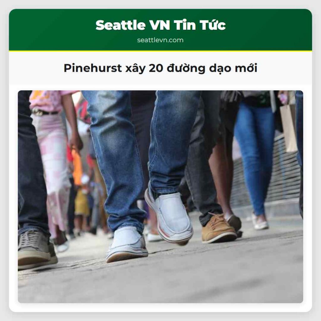 Pinehurst xây 20 đường dạo mới