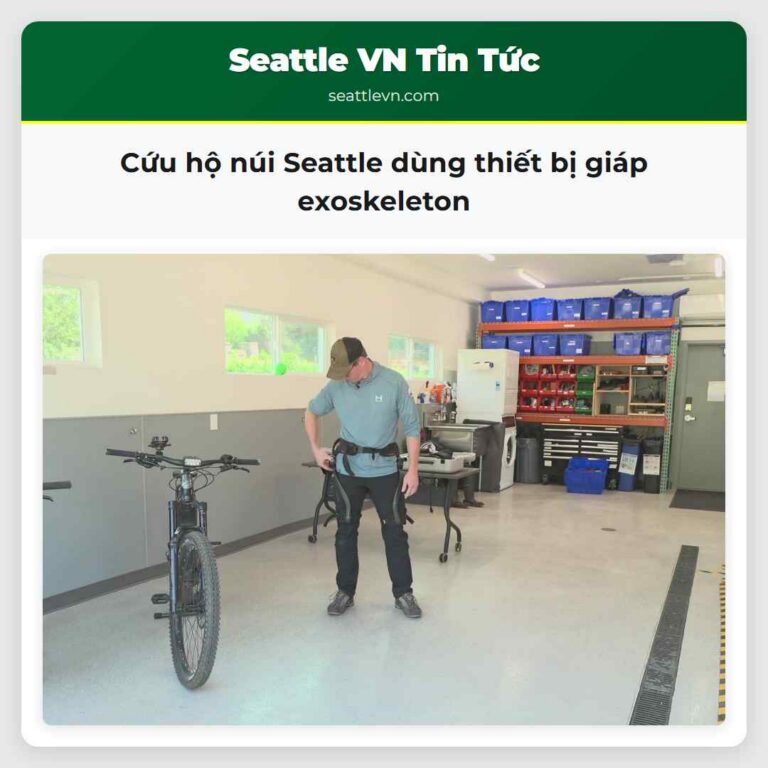 Cứu hộ núi Seattle dùng thiết bị giáp exoskeleton