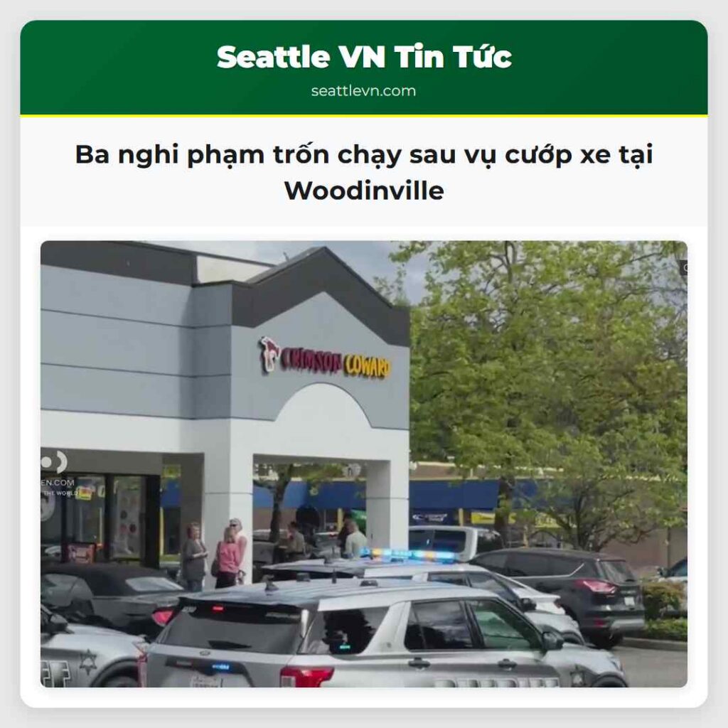 Ba nghi phạm trốn chạy sau vụ cướp xe tại