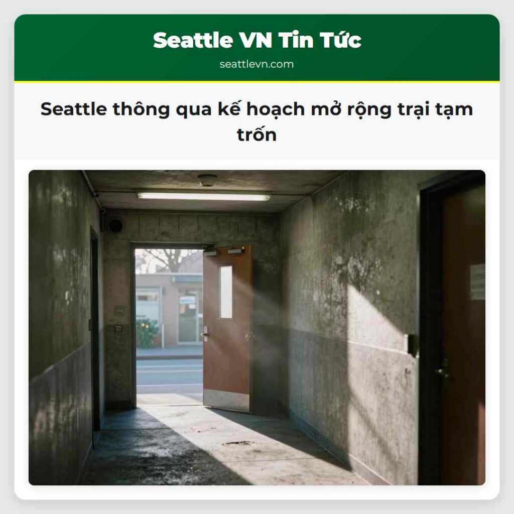 Seattle thông qua kế hoạch mở rộng trại tạm trốn