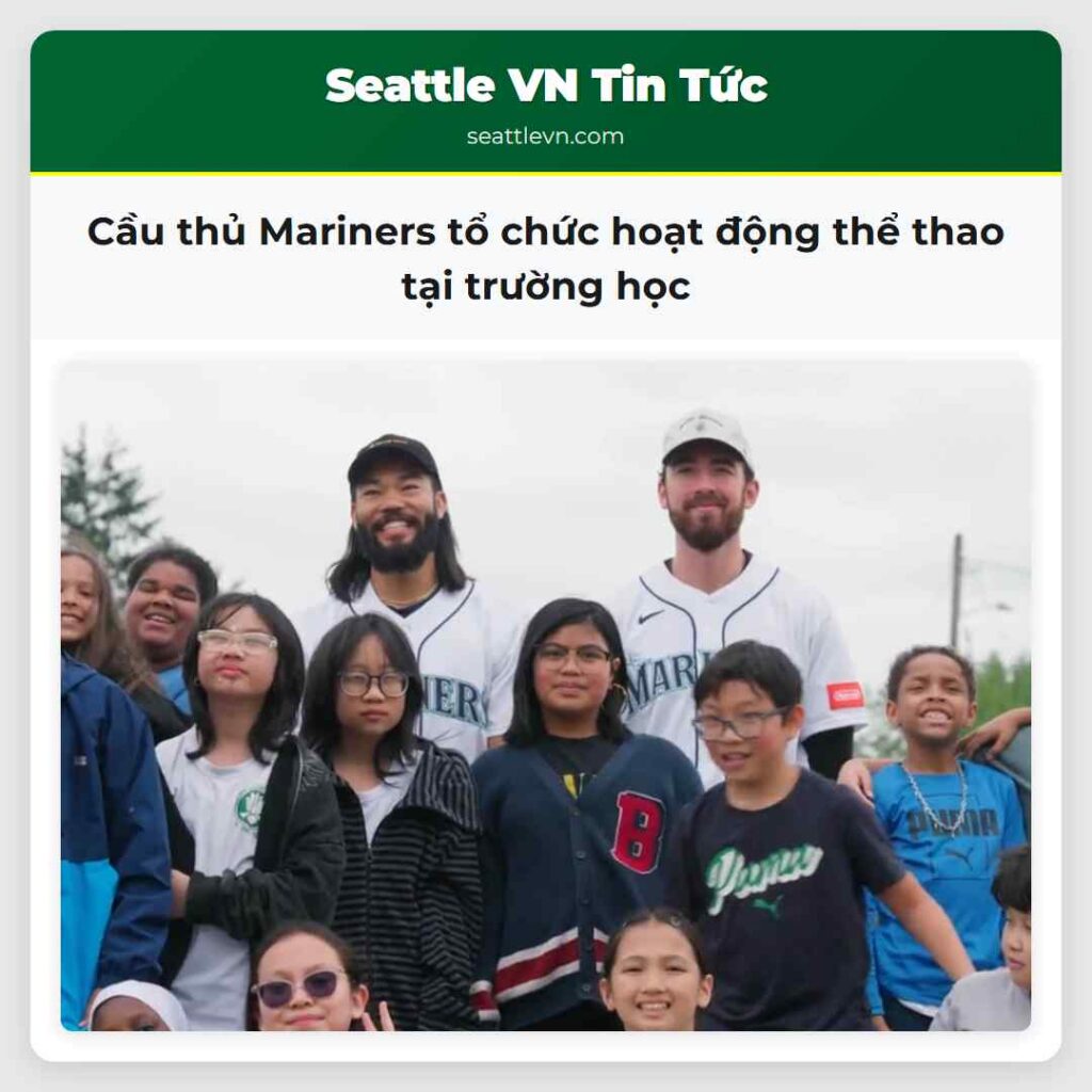 Cầu thủ Mariners tổ chức hoạt động thể thao tại