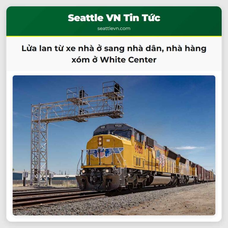 Lửa lan từ xe nhà ở sang nhà dân nhà hàng xóm ở White Center