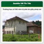 Trường học cổ 100 năm bị phá do giấy phép sai