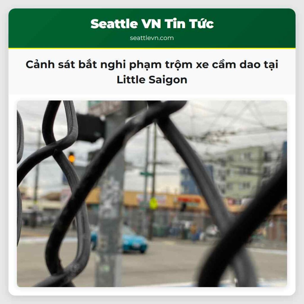 Cảnh sát bắt nghi phạm trộm xe cầm dao tại Little