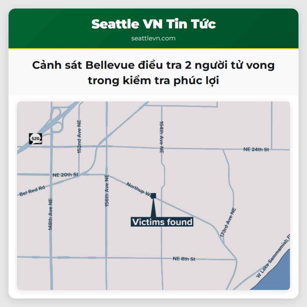 Cảnh sát Bellevue điều tra 2 người tử vong trong