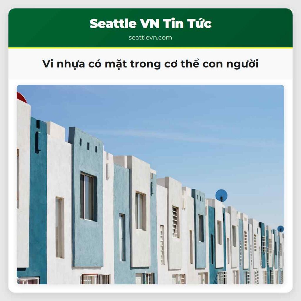Vi nhựa có mặt trong cơ thể con người