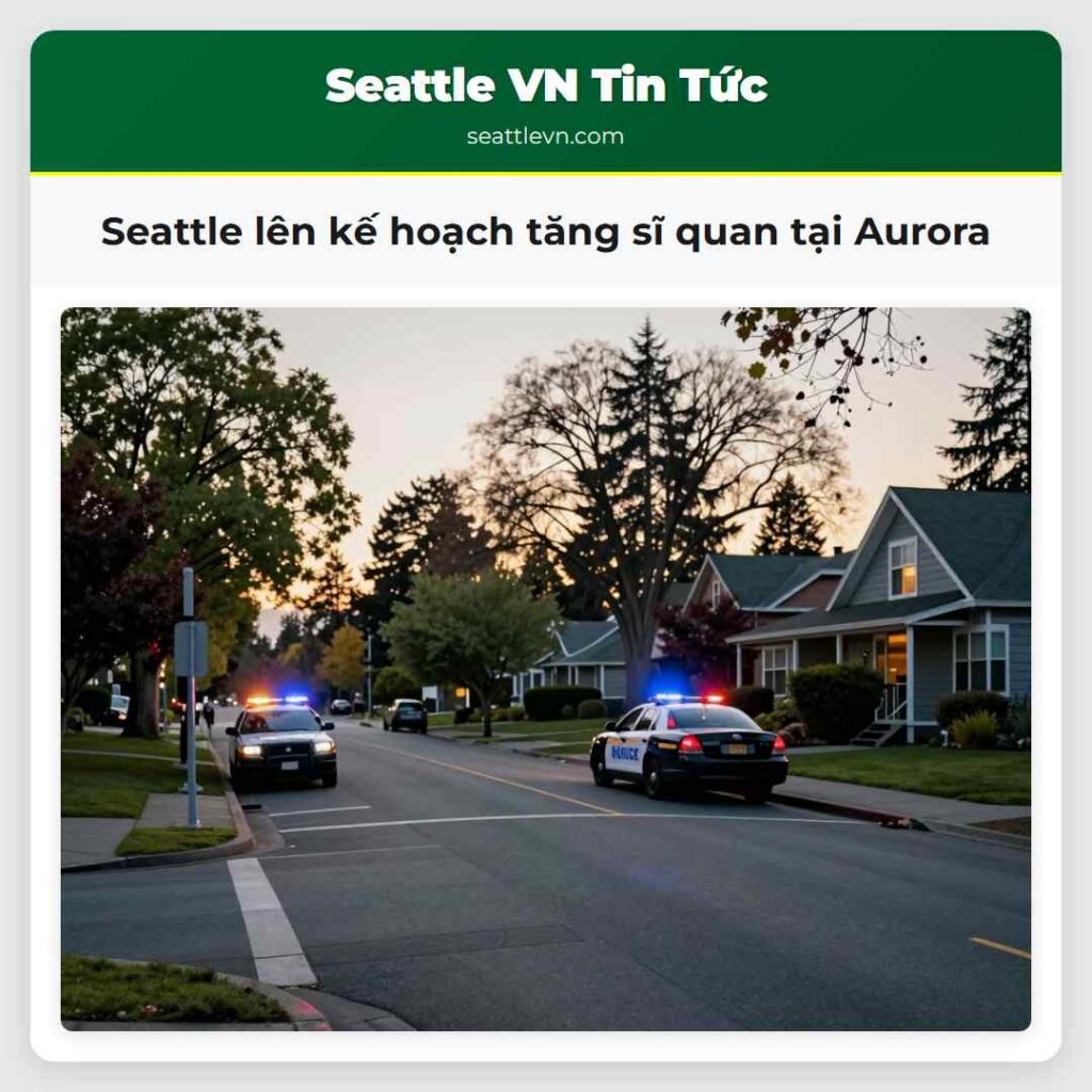 Seattle lên kế hoạch tăng sĩ quan tại Aurora