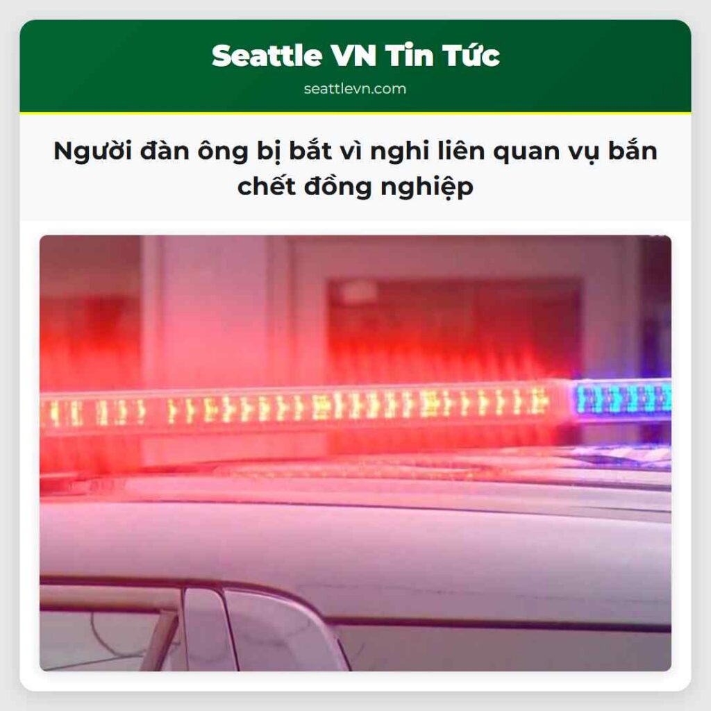 Người đàn ông bị bắt vì nghi liên quan vụ bắn