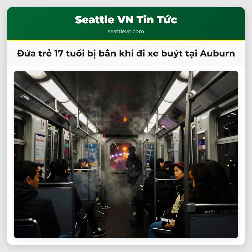 Đứa trẻ 17 tuổi bị bắn khi đi xe buýt tại Auburn