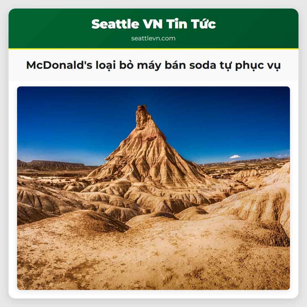 McDonald's loại bỏ máy bán soda tự phục vụ