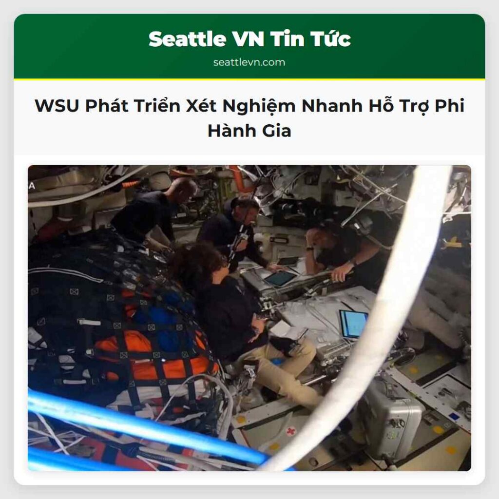 WSU Phát Triển Xét Nghiệm Nhanh Hỗ Trợ Phi Hành