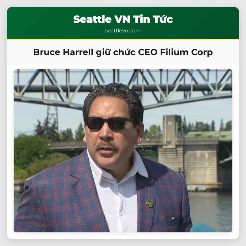 Bruce Harrell giữ chức CEO Filium Corp