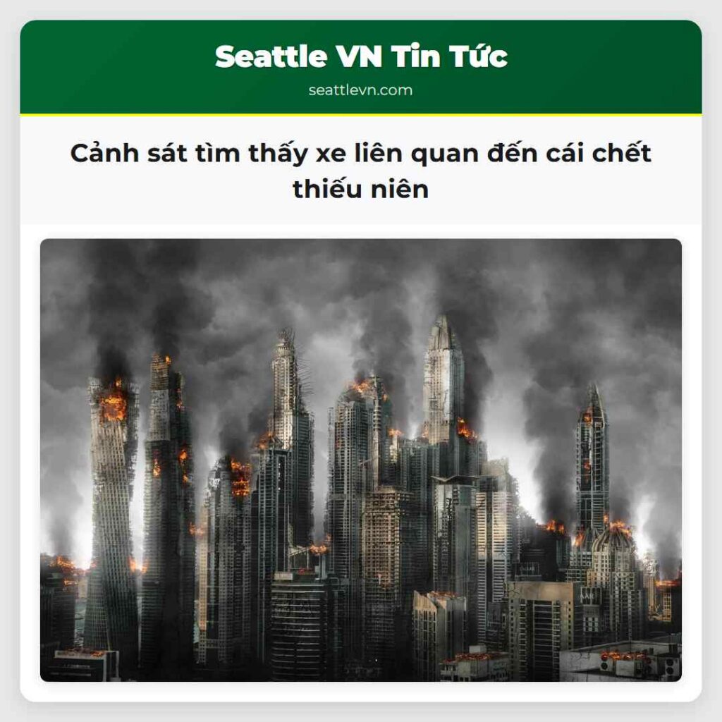 Cảnh sát tìm thấy xe liên quan đến cái chết thiếu