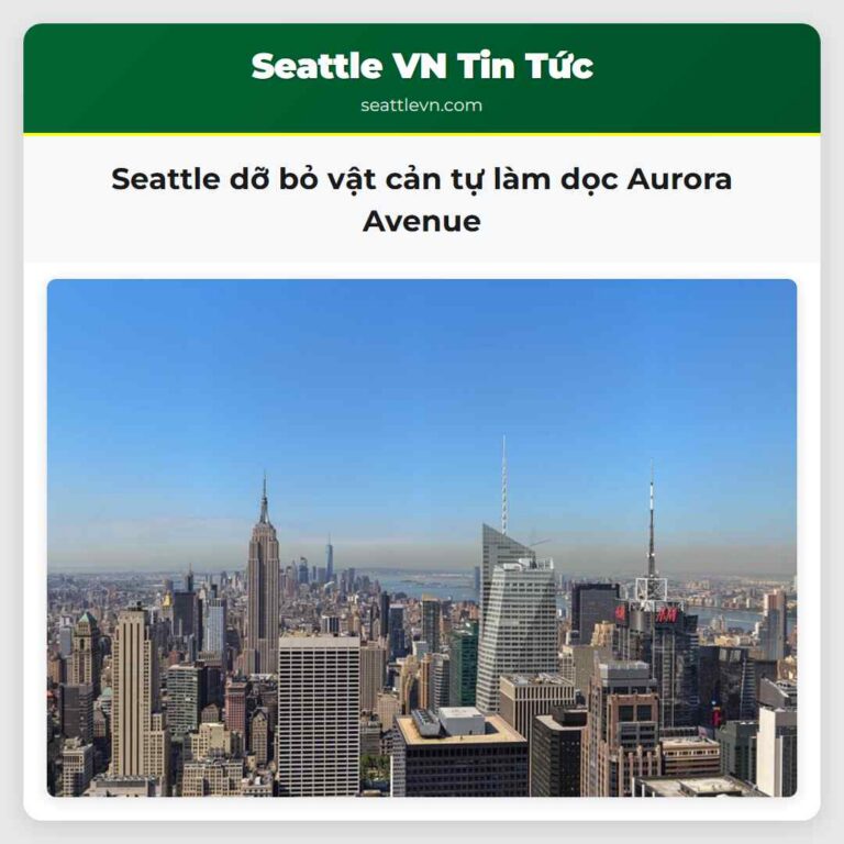 Seattle dỡ bỏ vật cản tự làm dọc Aurora Avenue