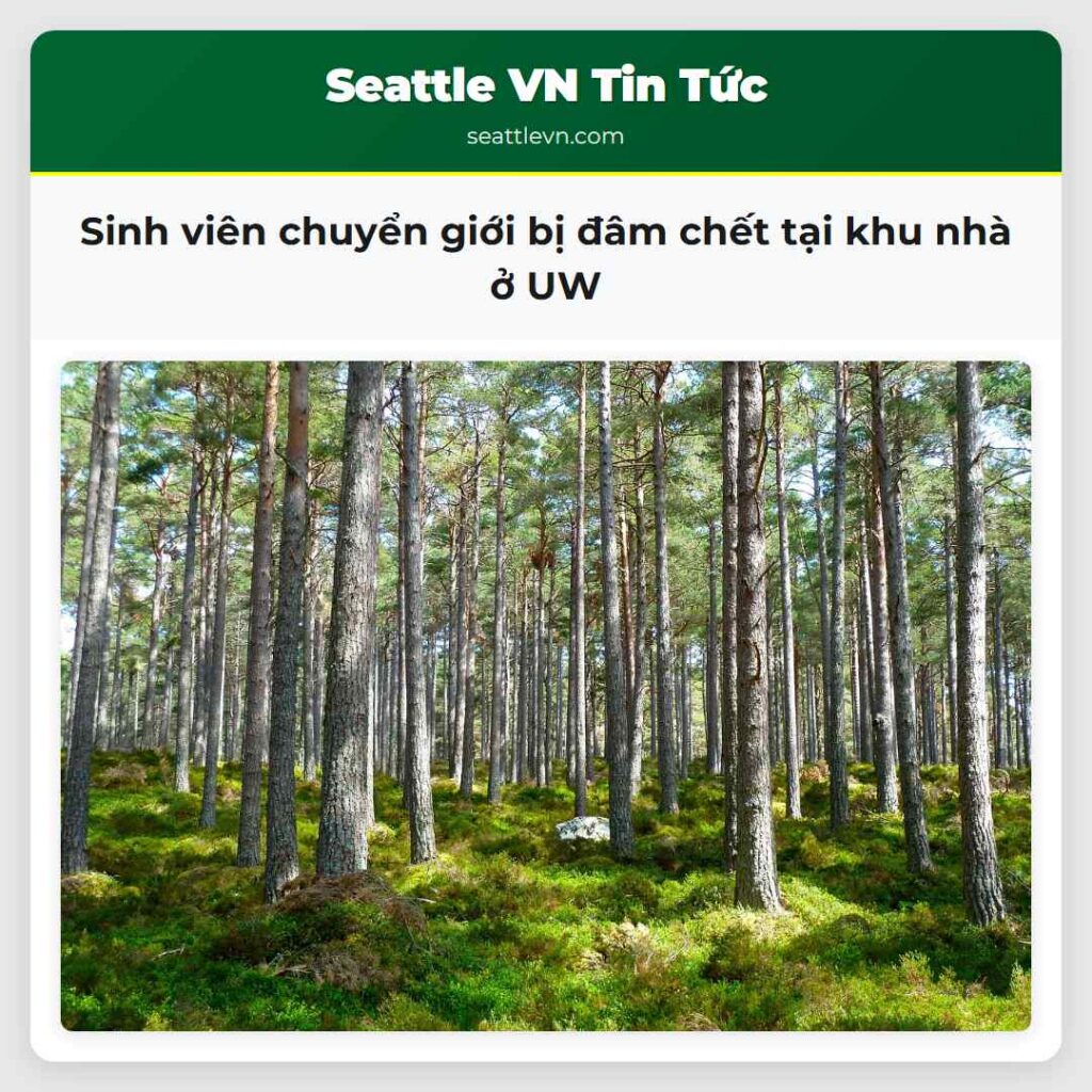 Sinh viên chuyển giới bị đâm chết tại khu nhà ở UW