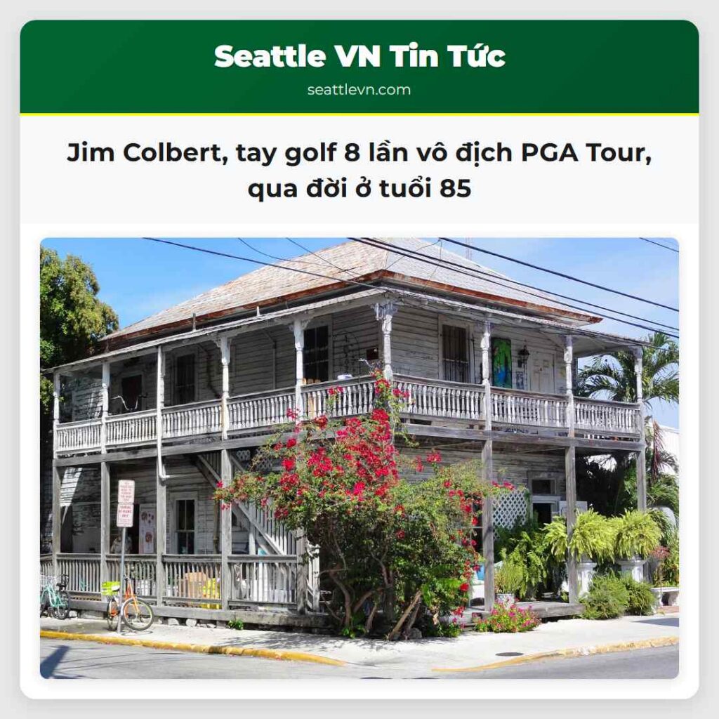 Jim Colbert, tay golf 8 lần vô địch PGA Tour, qua