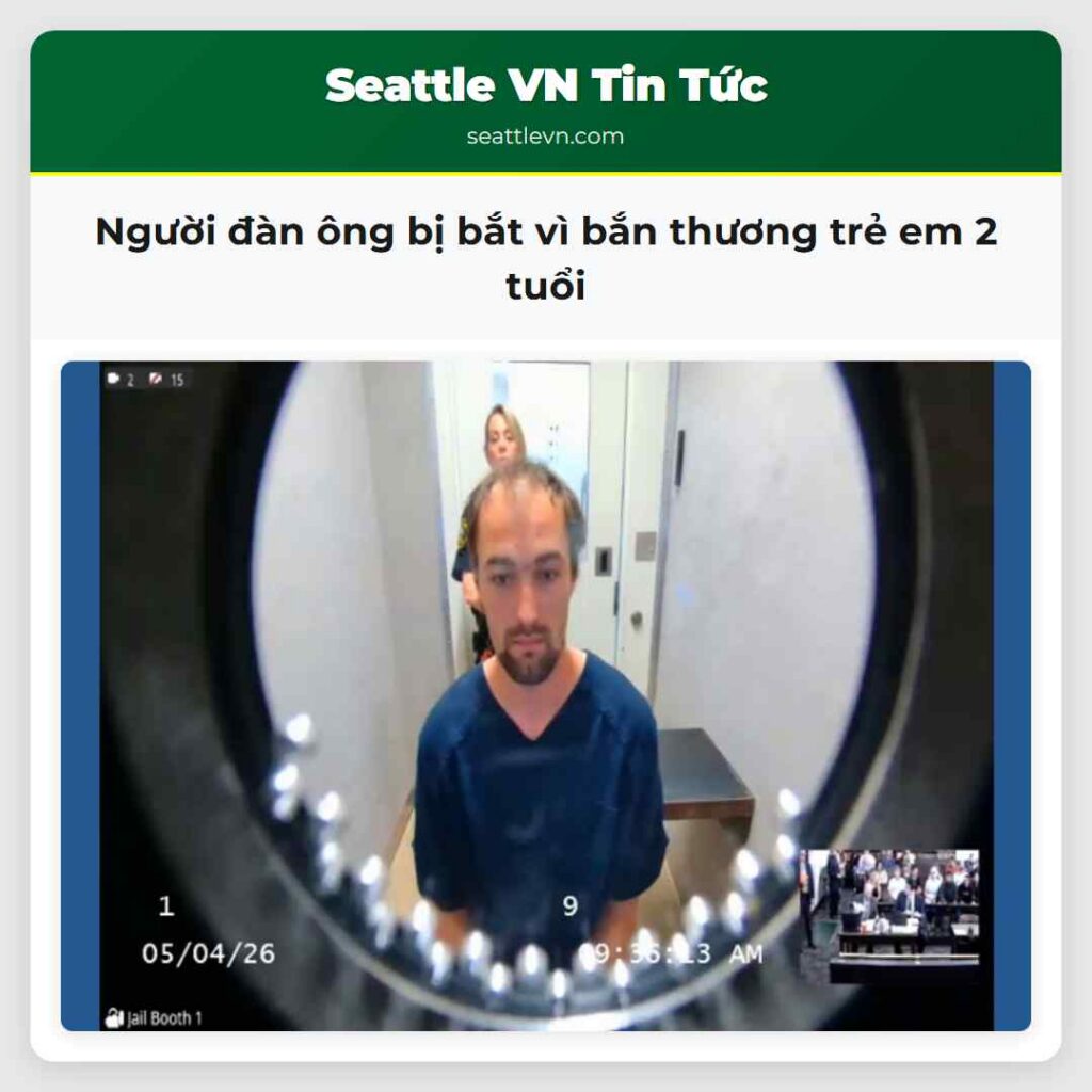 Người đàn ông bị bắt vì bắn thương trẻ em 2 tuổi