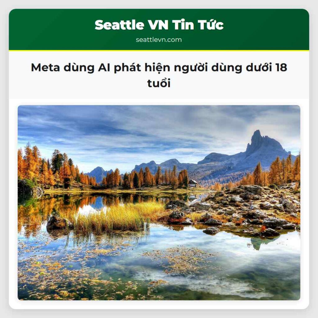Meta dùng AI phát hiện người dùng dưới 18 tuổi