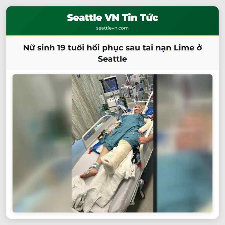 Nữ sinh 19 tuổi hồi phục sau tai nạn Lime ở Seattle