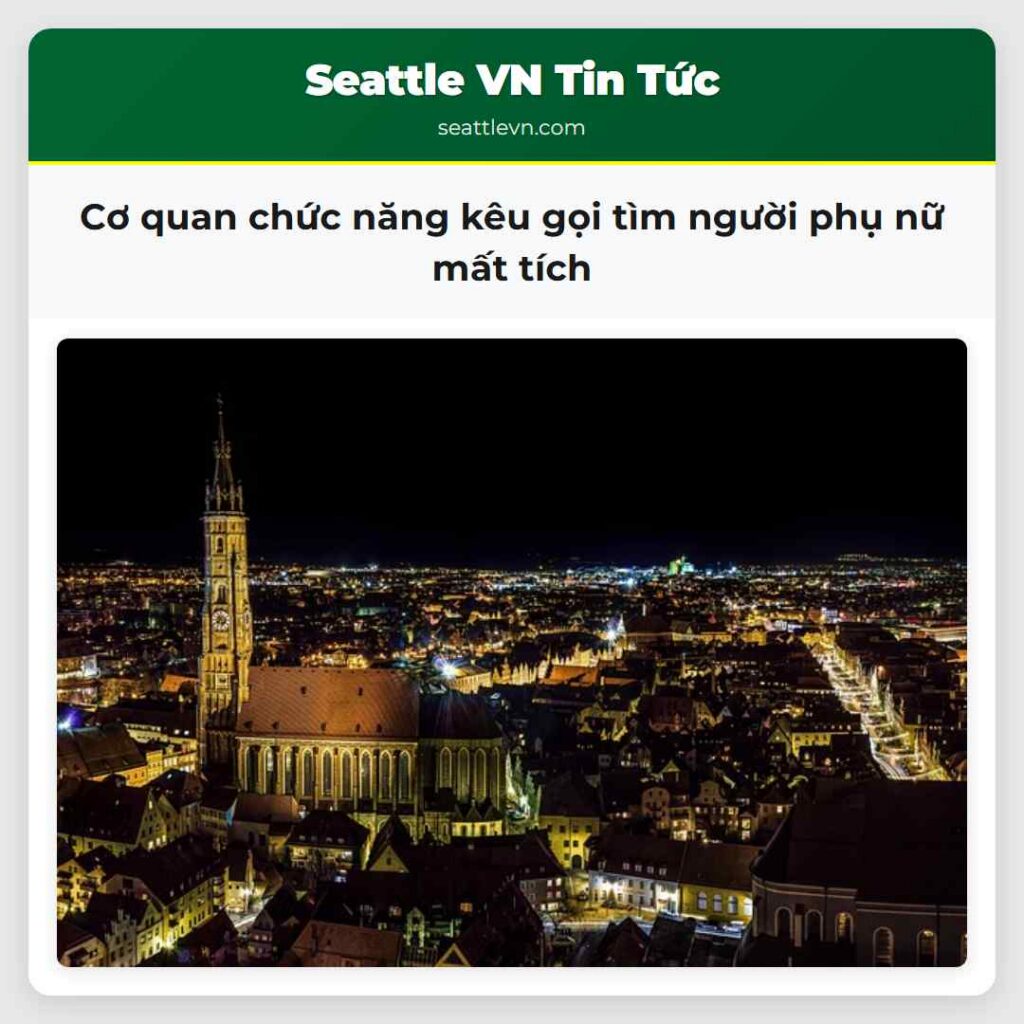 Cơ quan chức năng kêu gọi tìm người phụ nữ mất
