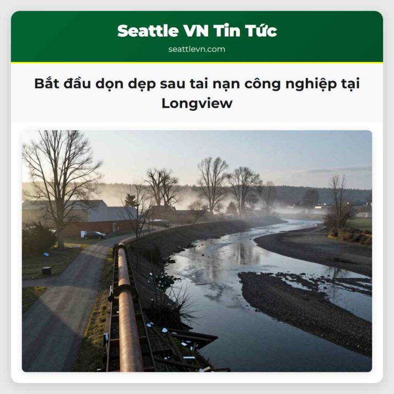 Bắt đầu dọn dẹp sau tai nạn công nghiệp tại Longview