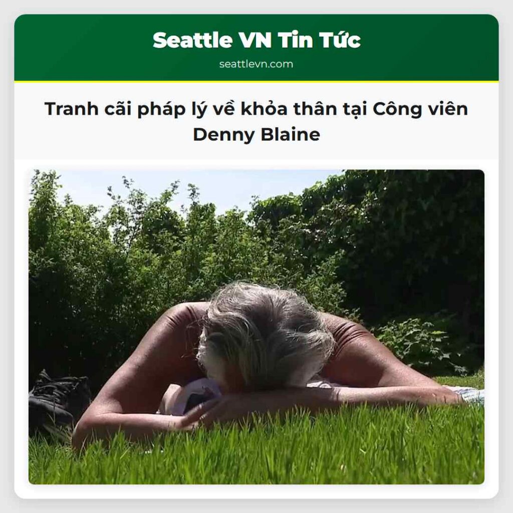 Tranh cãi pháp lý về khỏa thân tại Công viên