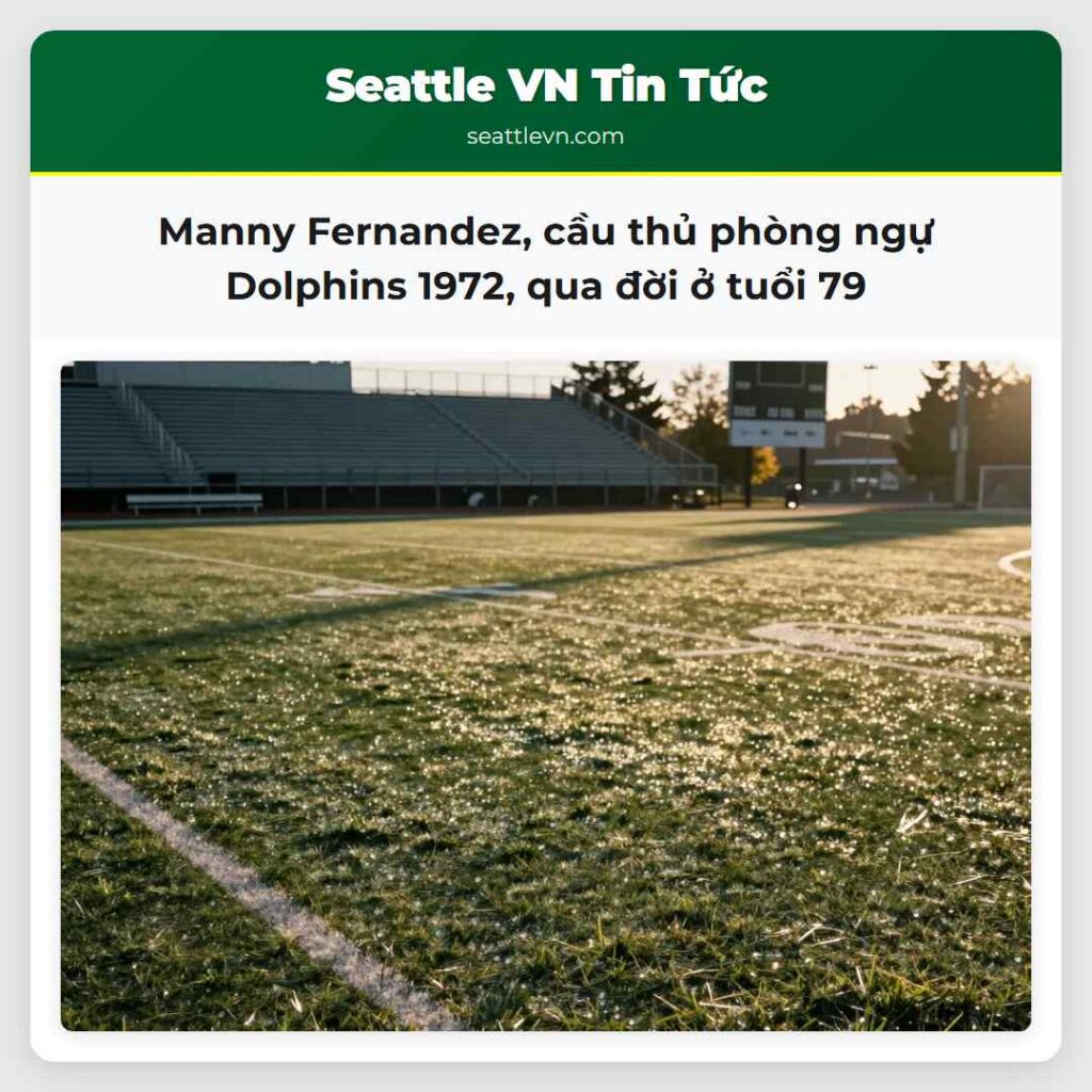 Manny Fernandez, cầu thủ phòng ngự Dolphins 1972,