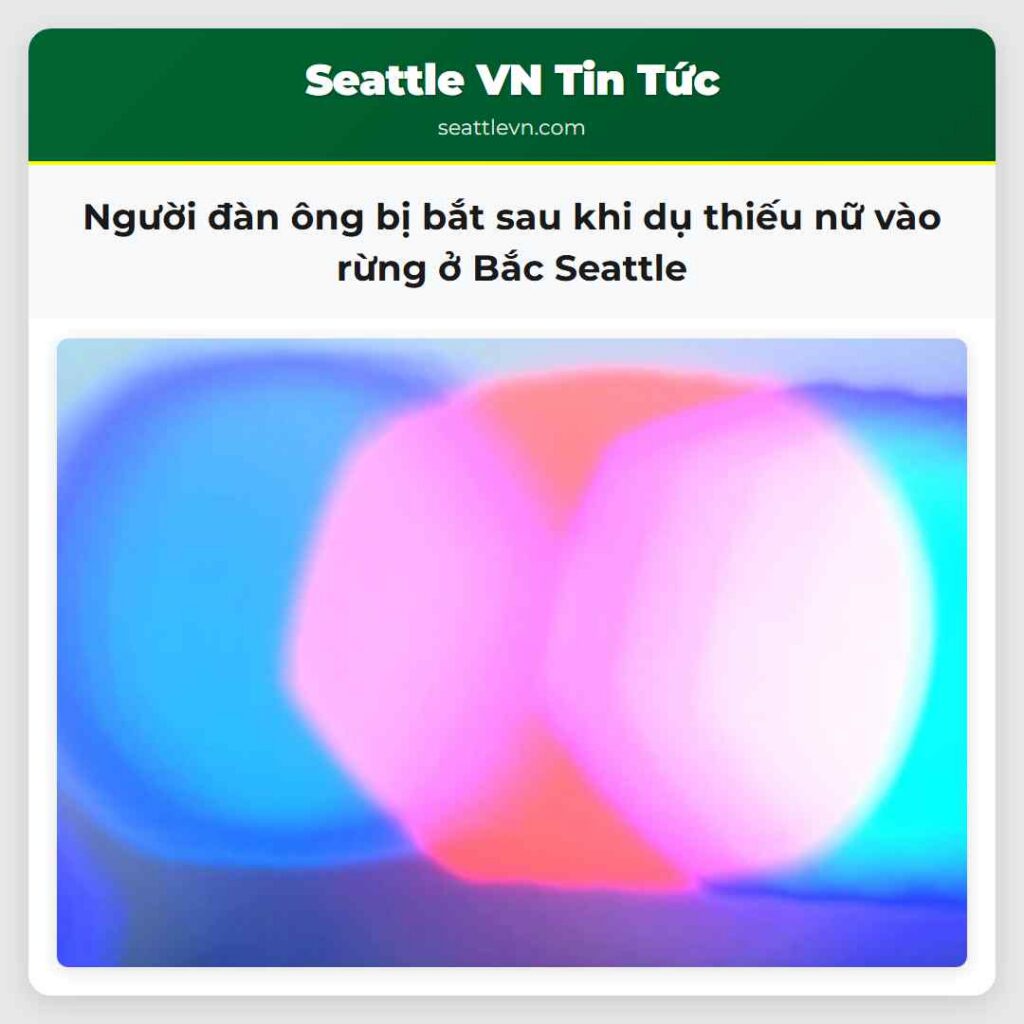 Người đàn ông bị bắt sau khi dụ thiếu nữ vào rừng
