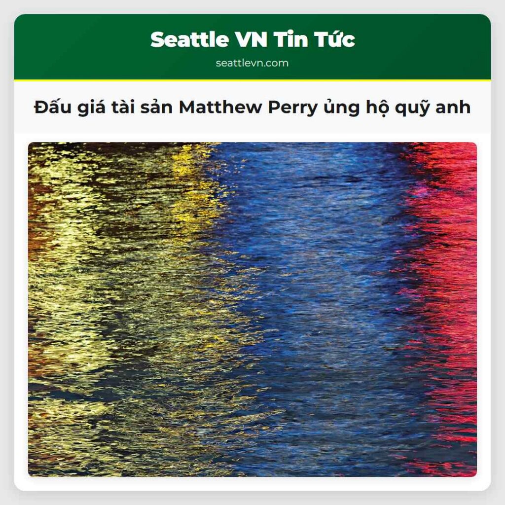 Đấu giá tài sản Matthew Perry ủng hộ quỹ anh