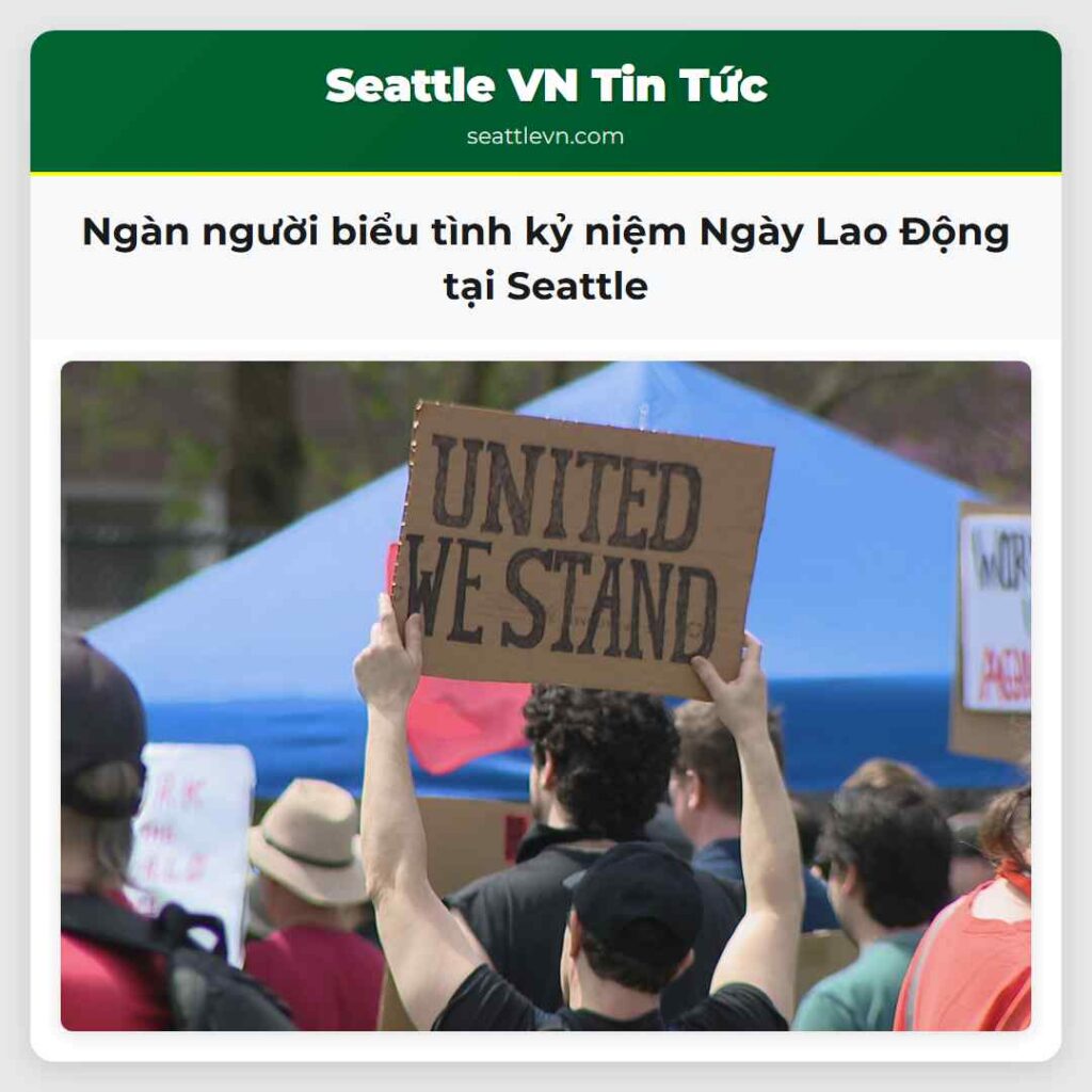 Ngàn người biểu tình kỷ niệm Ngày Lao Động tại