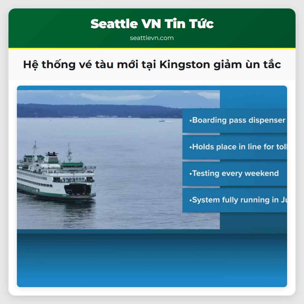 Hệ thống vé tàu mới tại Kingston giảm ùn tắc