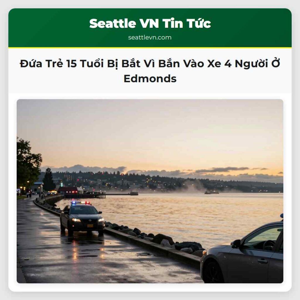 Đứa Trẻ 15 Tuổi Bị Bắt Vì Bắn Vào Xe 4 Người Ở
