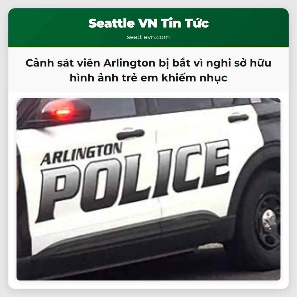 Cảnh sát viên Arlington bị bắt vì nghi sở hữu