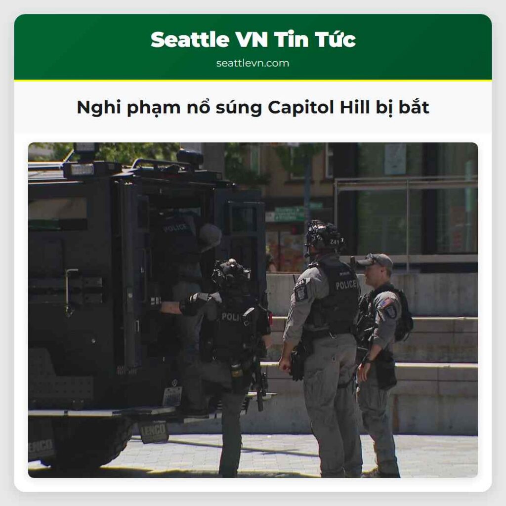 Nghi phạm nổ súng Capitol Hill bị bắt