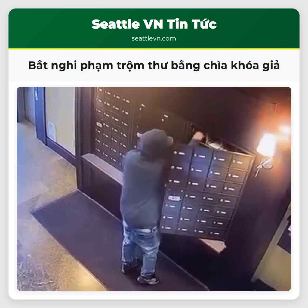 Bắt nghi phạm trộm thư bằng chìa khóa giả